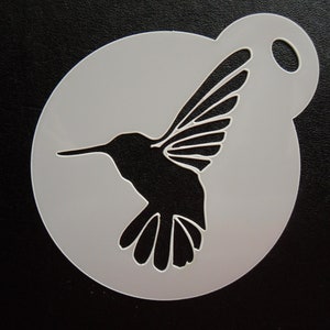 Pochoir pour biscuits, travaux manuels et maquillage pour colibris unique sur mesure de 60 mm