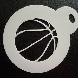 Pochoir pour biscuits de basket-ball, créations artisanales et maquillage sur mesure unique de 60 mm