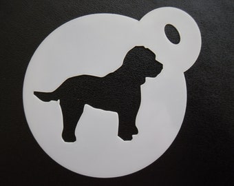 Unique bespoke new 60mm cockapoo cookie, craft & face painting stencil