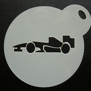 Pochoir pour biscuits, créations artisanales et maquillage pour voiture de course 1 60 mm unique sur mesure
