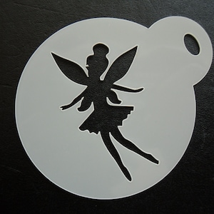 Unique bespoke new 60mm fairy young cookie, craft & face painting stencil