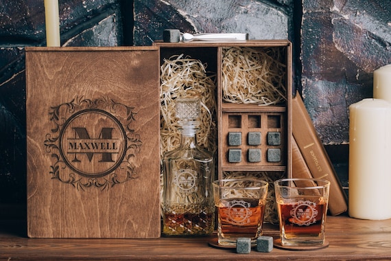 Personalized Whiskey Crate  Personalized whiskey, Whiskey gifts, Drinking  gift