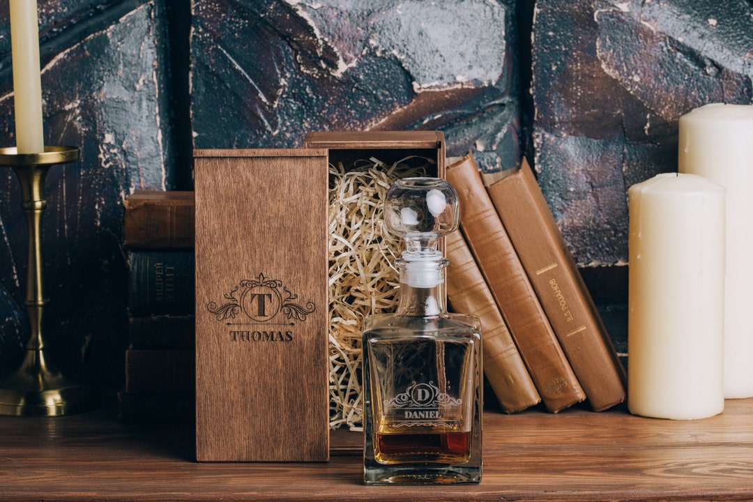 Whiskey Decanter Set, Personalized Whiskey Glasses, Christmas Gifts for ...