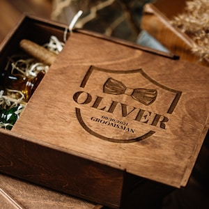 Drake Blackout Cigar Crate Groomsmen Gift Box Set