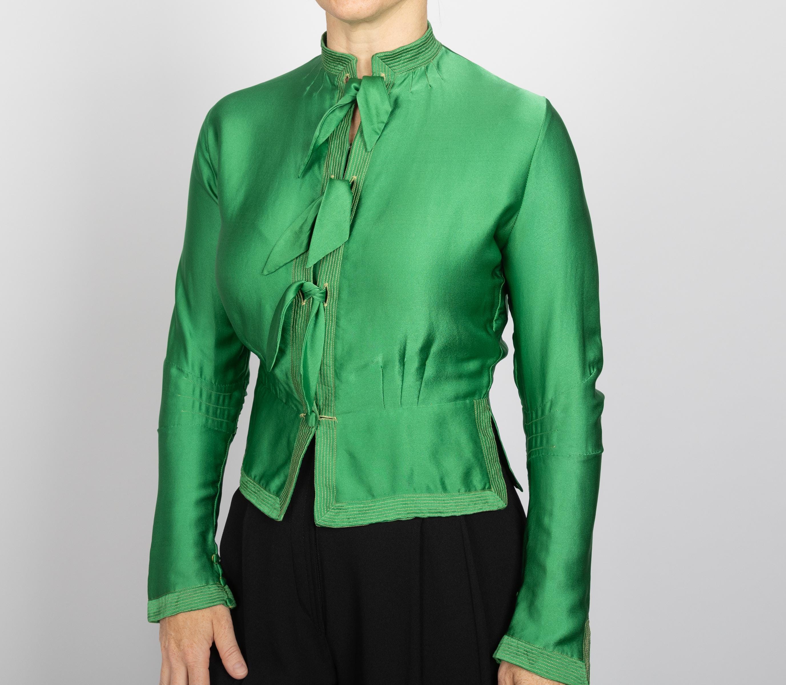 vintage maroon organic embroidery blouse ,,, /XL ^^^ main image 1