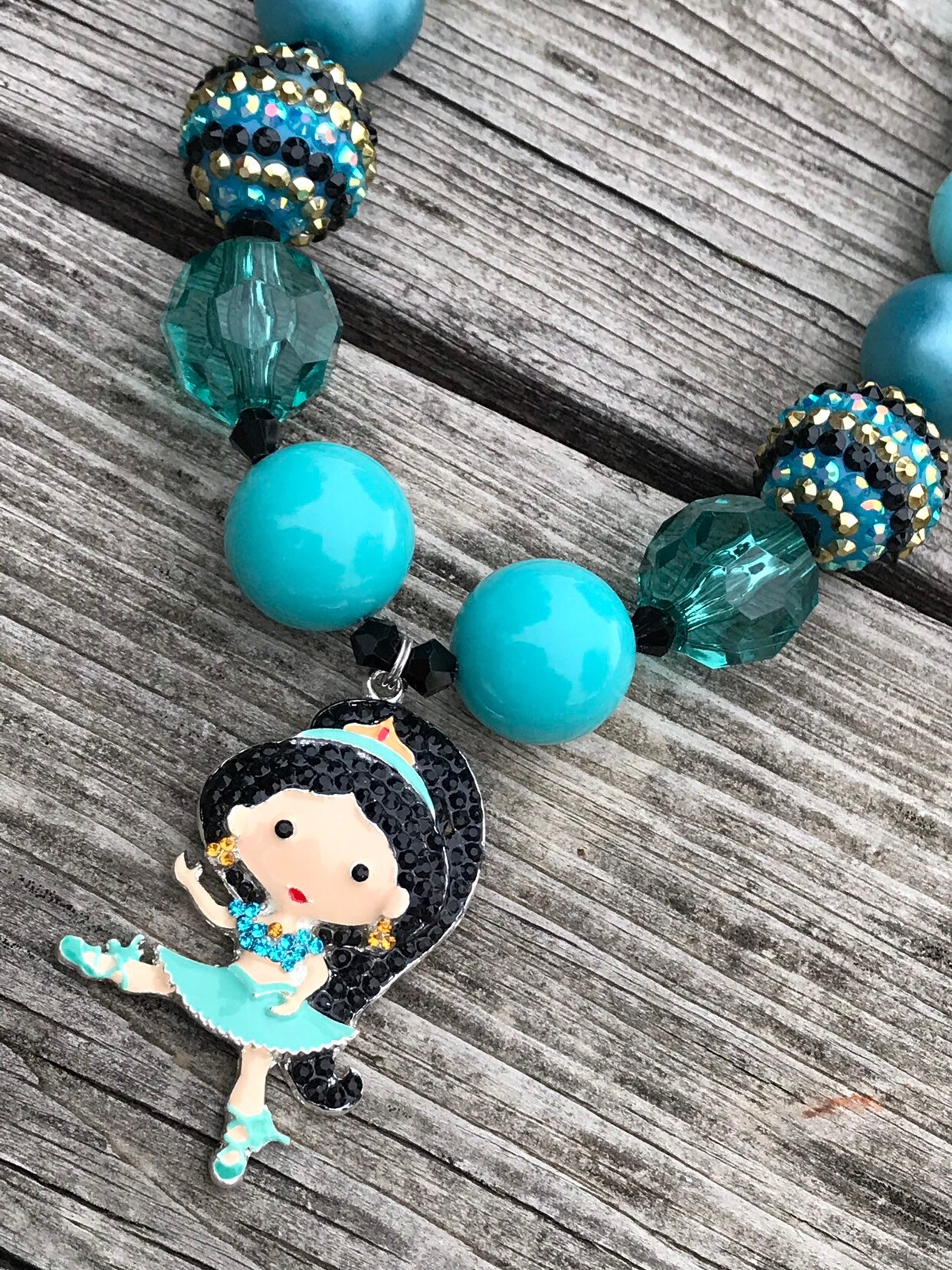 Necklace Princess Jasmine Necklace Ballerina Jasmine Etsy