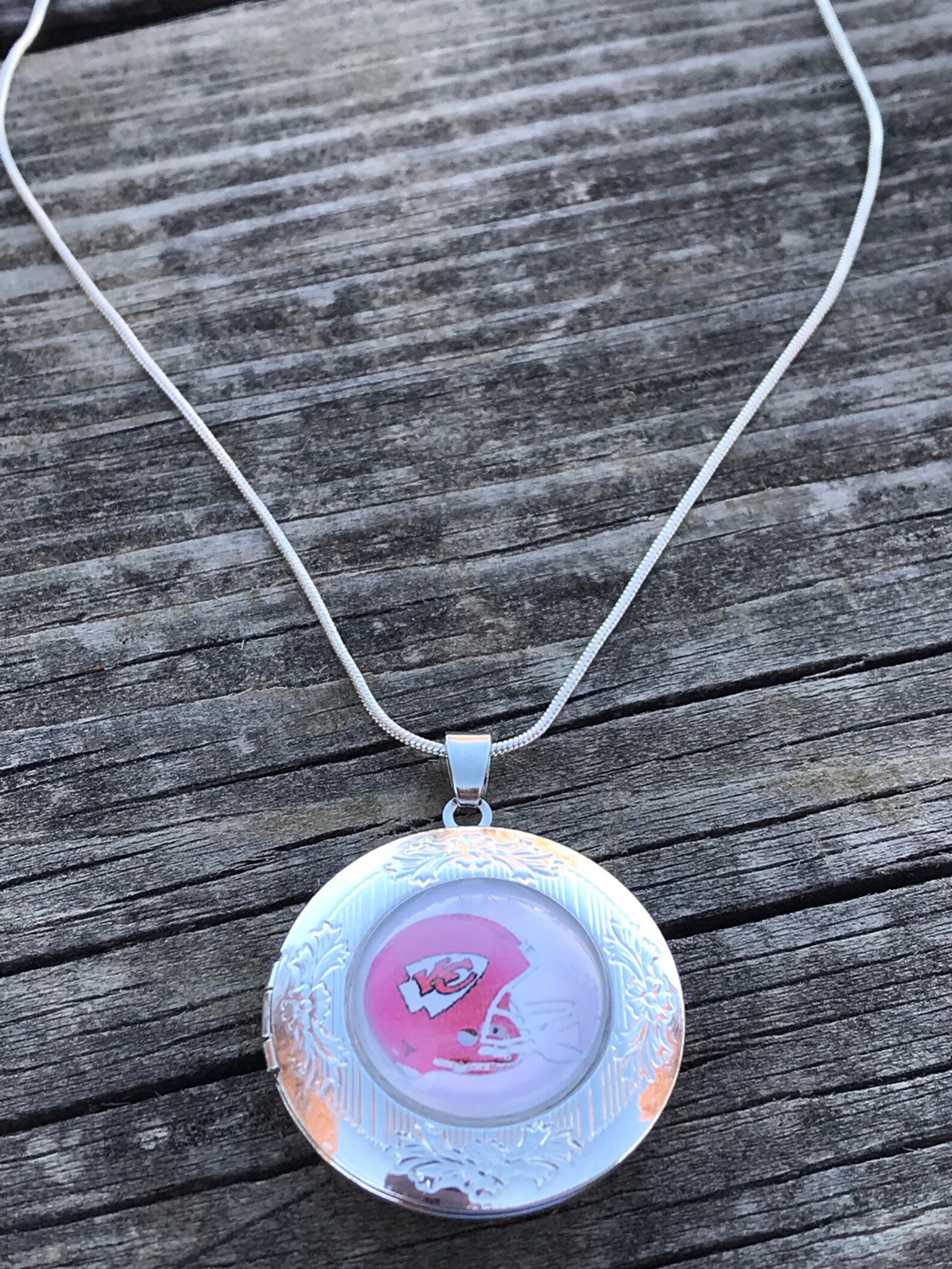 Jewelry Necklace Kansas City Chiefs KC Chiefs Necklace Etsy