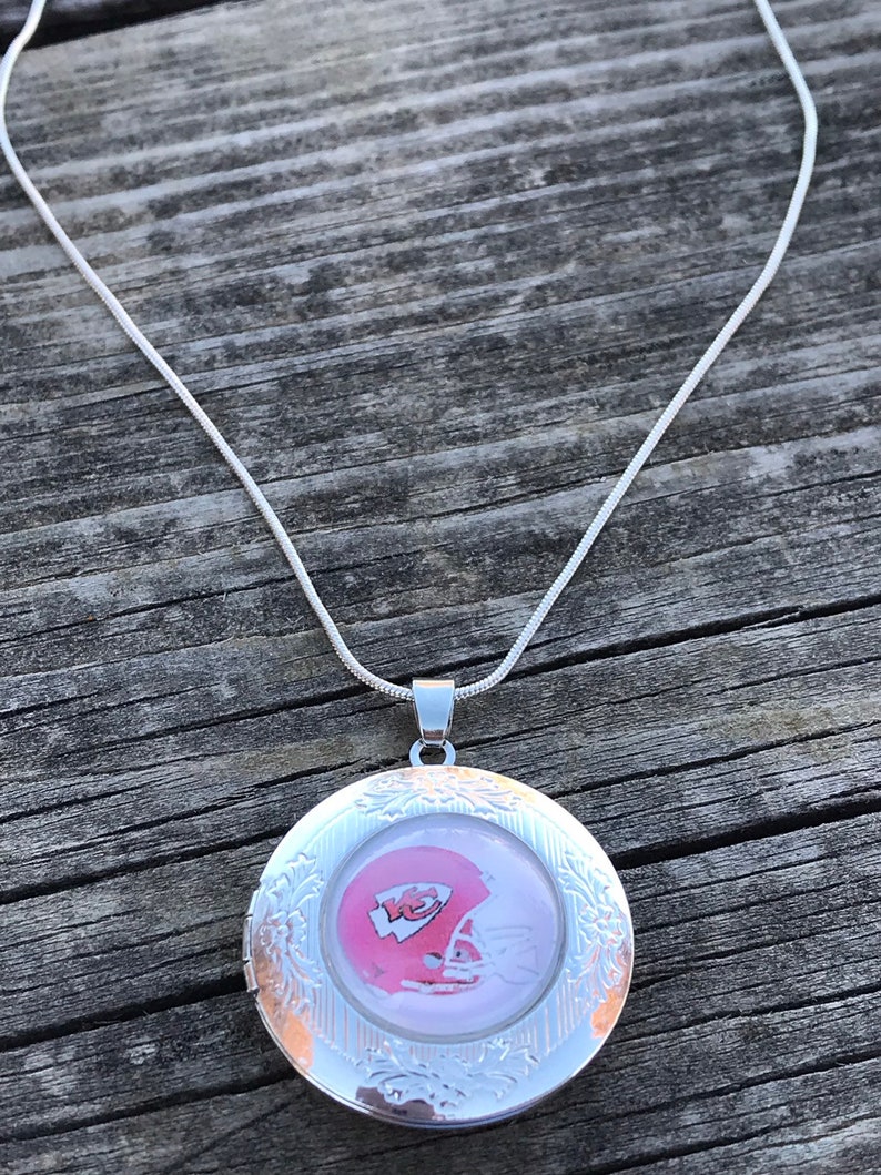 Jewelry Necklace Kansas City Chiefs KC Chiefs Necklace Etsy