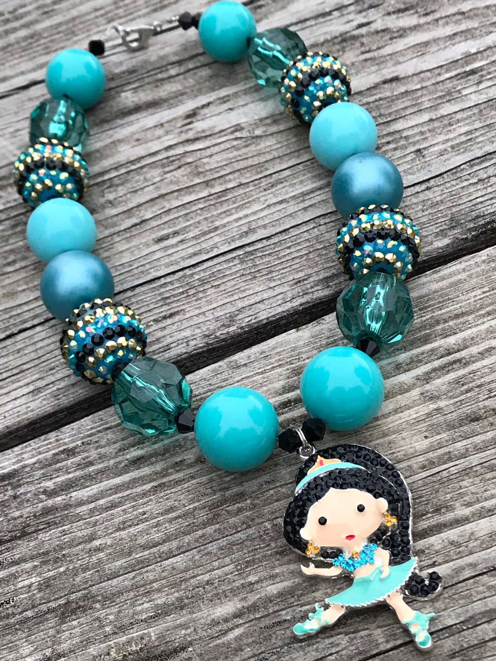 Necklace Princess Jasmine Necklace Ballerina Jasmine Etsy