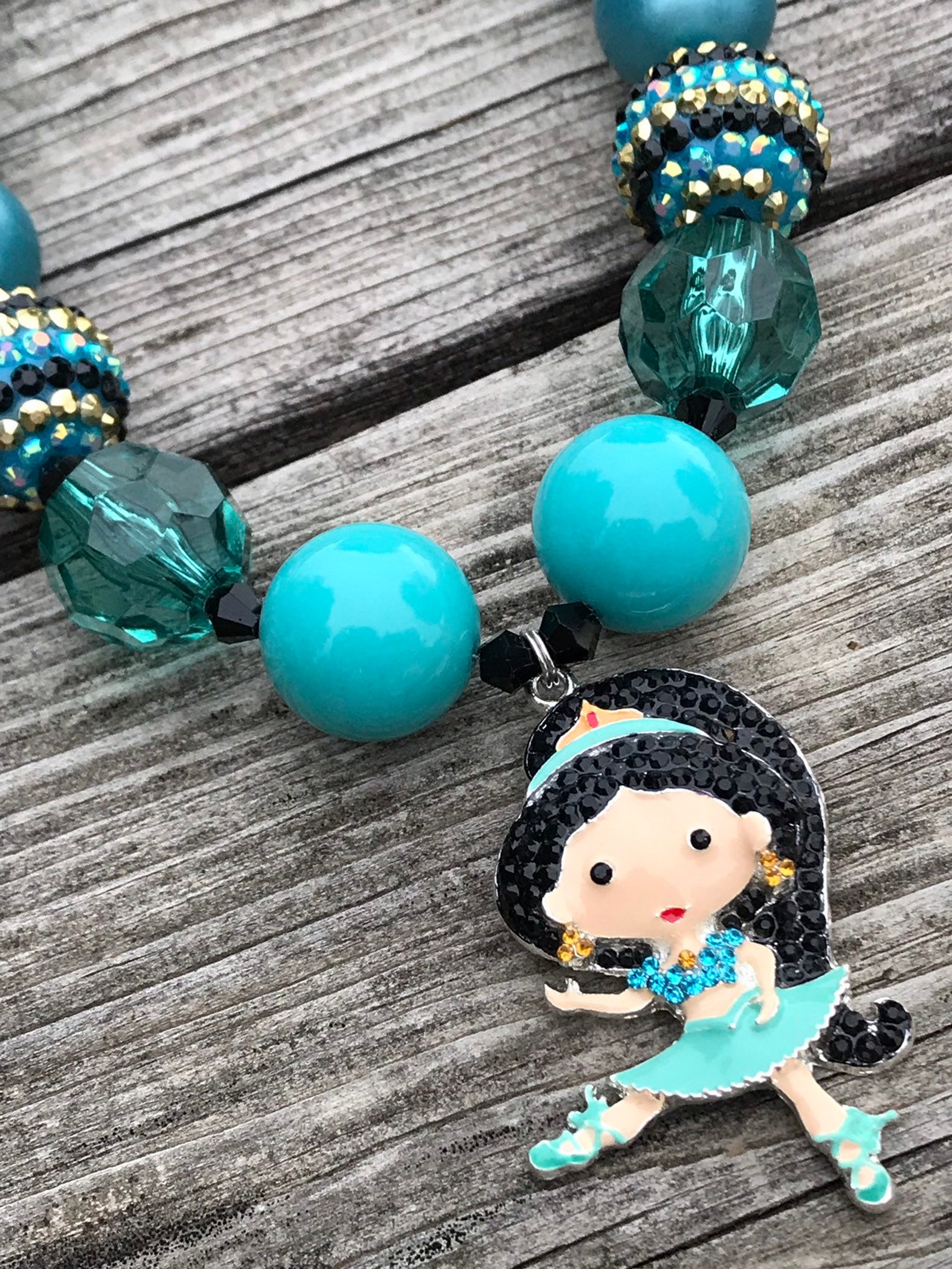 Necklace Princess Jasmine Necklace Ballerina Jasmine Etsy