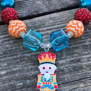 Necklaces - Chunky necklaces - Holiday necklace - Christmas necklace - Nutcracker pendant - Nutcracker necklace - The Nutcracker - Girl gift