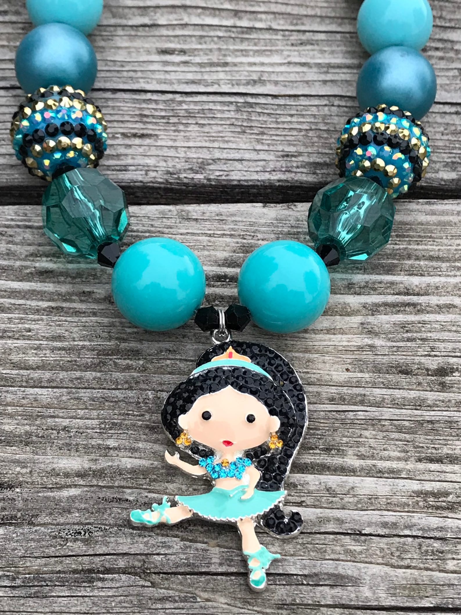 Necklace Princess Jasmine Necklace Ballerina Jasmine Etsy