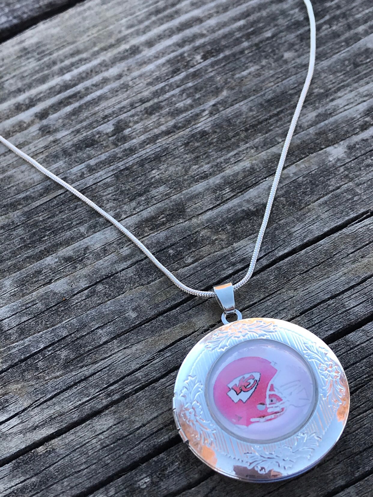 Jewelry Necklace Kansas City Chiefs KC Chiefs necklace Etsy