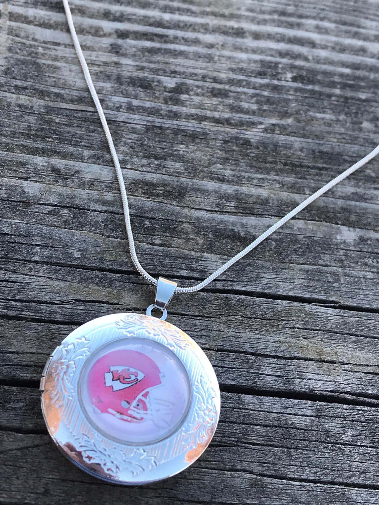 Jewelry Necklace Kansas City Chiefs KC Chiefs Necklace Etsy