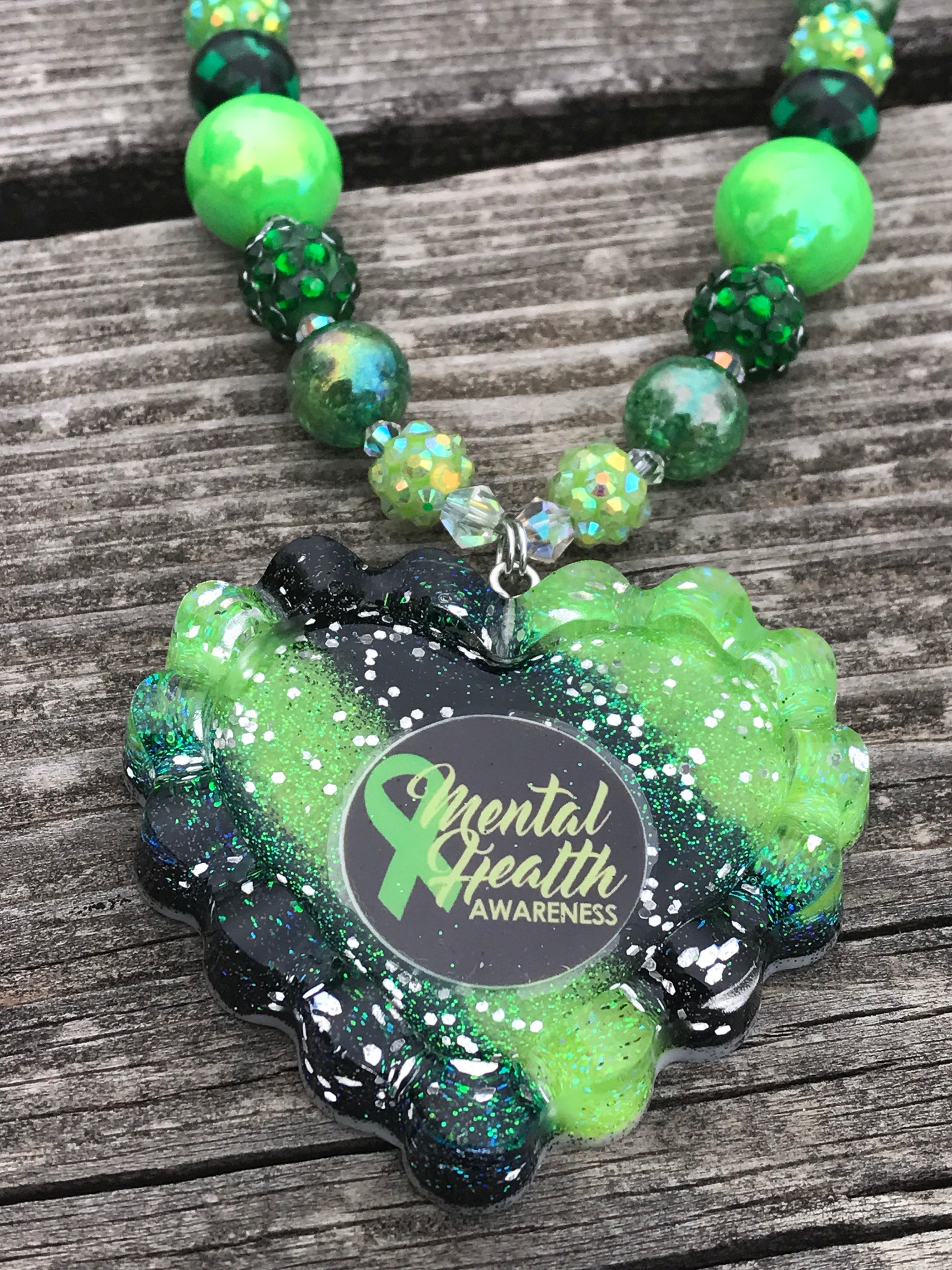 Necklaces Beaded necklace Mental Health Awareness Mental Etsy