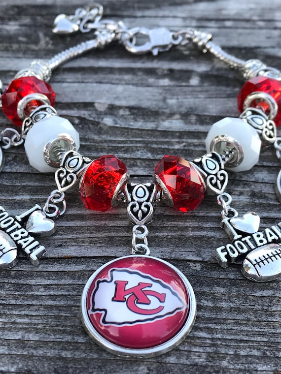 NFL Kansas City Chiefs Charm Chain Bracelets