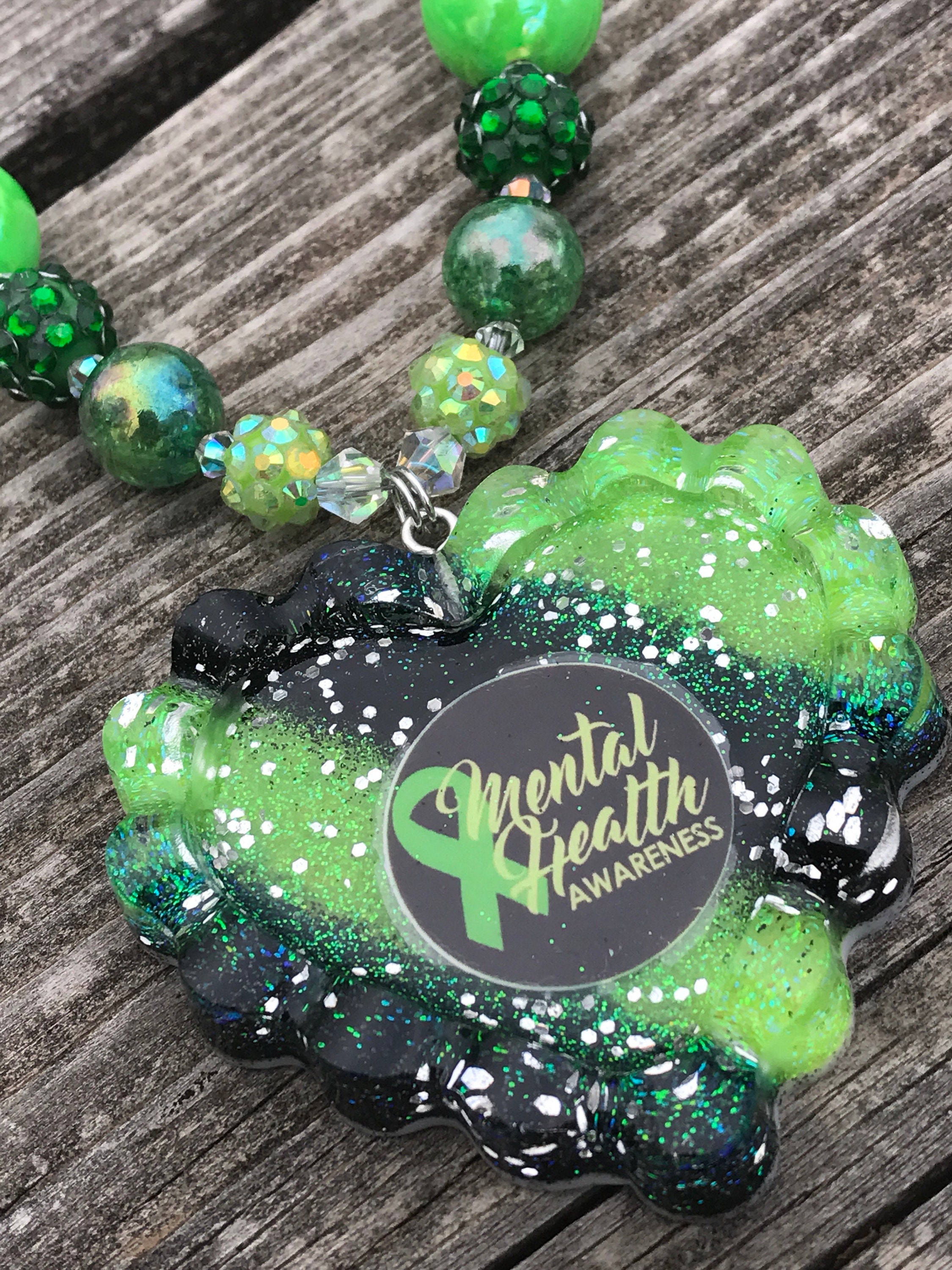 Necklaces Beaded necklace Mental Health Awareness Mental Etsy