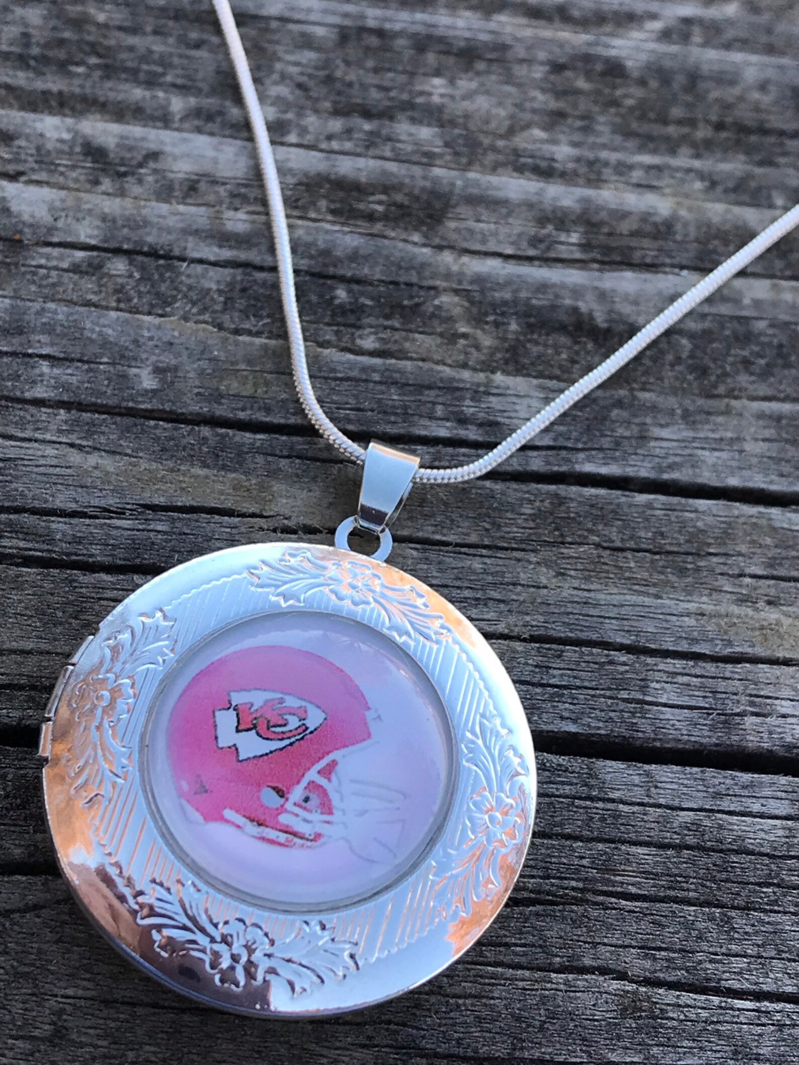 Jewelry Necklace Kansas City Chiefs KC Chiefs Necklace Etsy