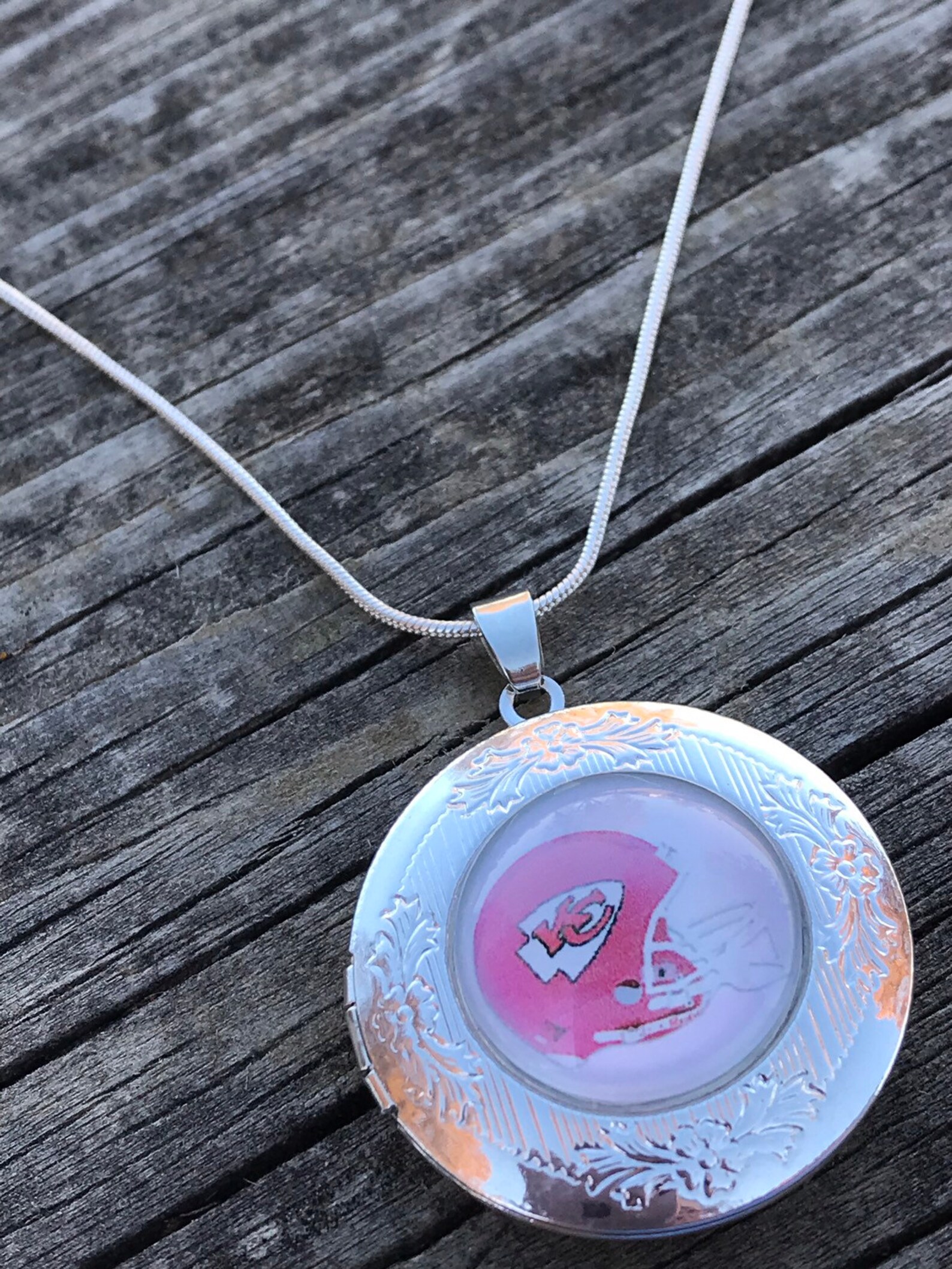 Jewelry Necklace Kansas City Chiefs KC Chiefs Necklace Etsy