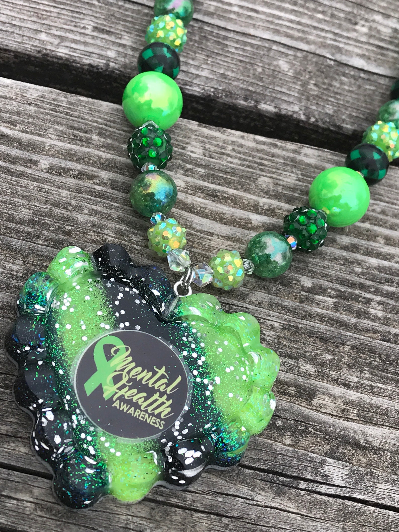 Necklaces Beaded necklace Mental Health Awareness Mental Etsy