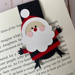 Christmas Santa Magnetic Bookmark for Planner or Book Page Markers