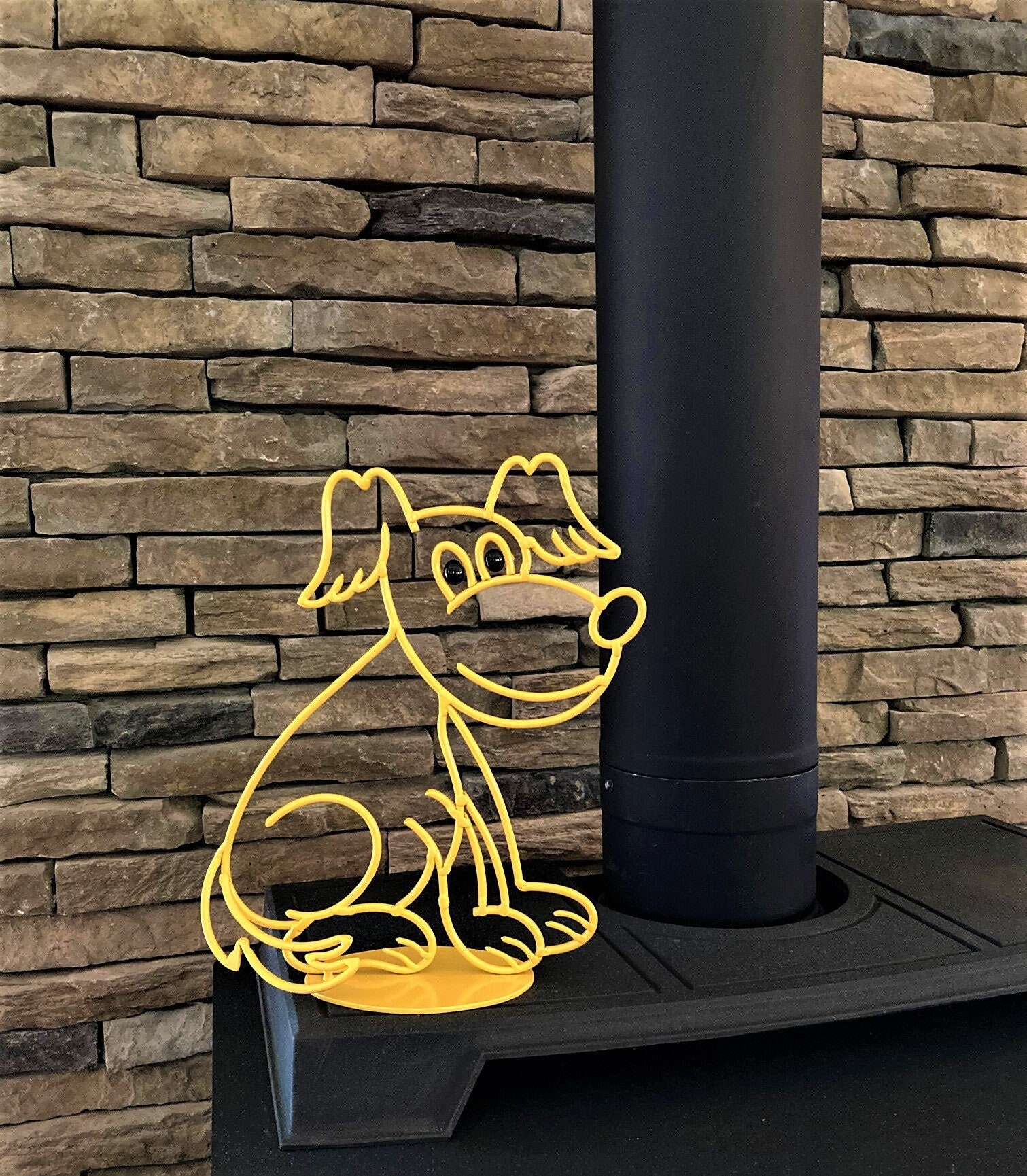 Dog Metal Cartoon Sculpture