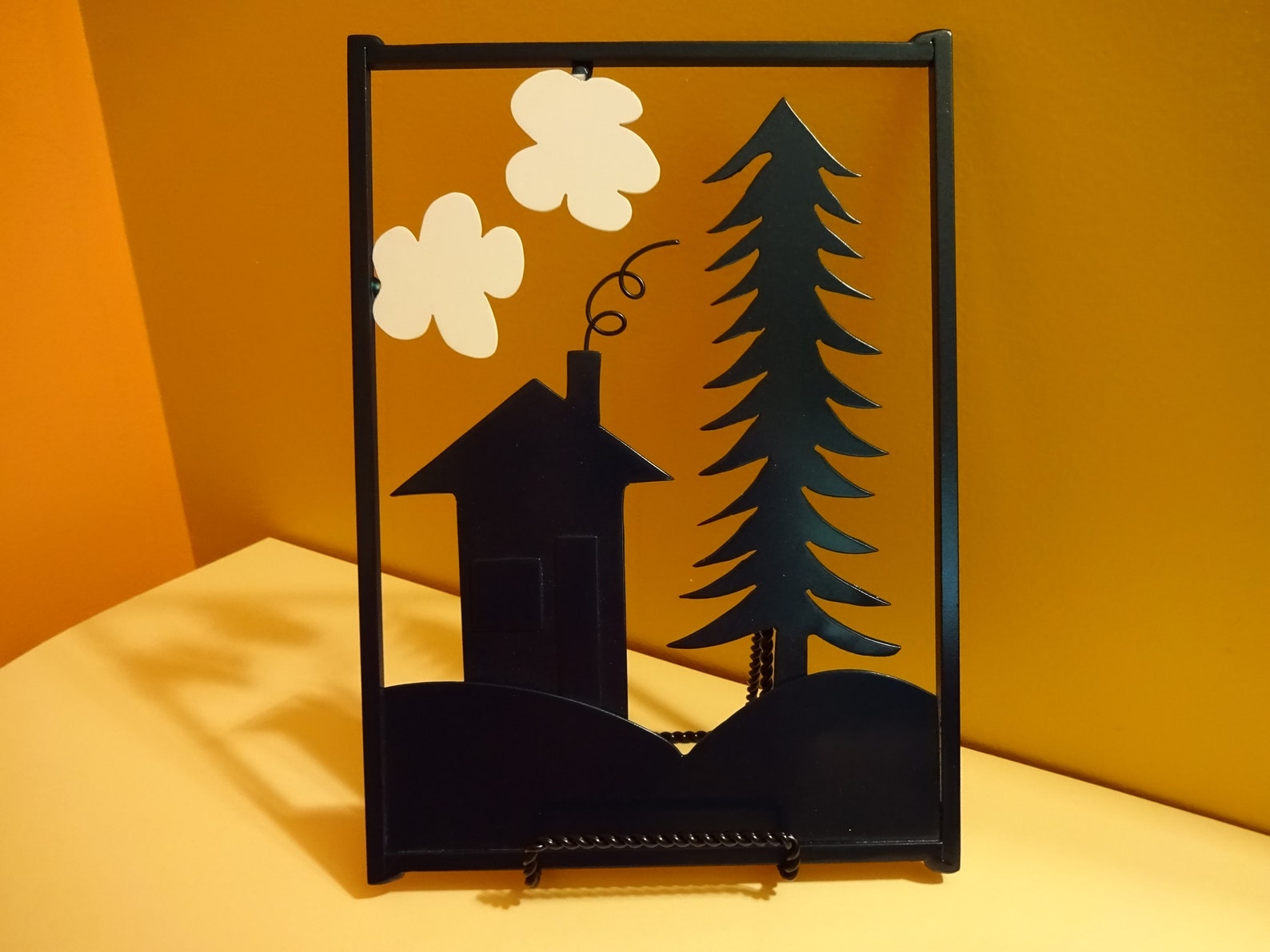 Metal Art Cabin Wall Decor Etsy