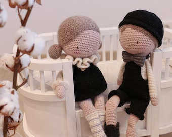Crochet pattern bundle: Arne and Else crochet dolls