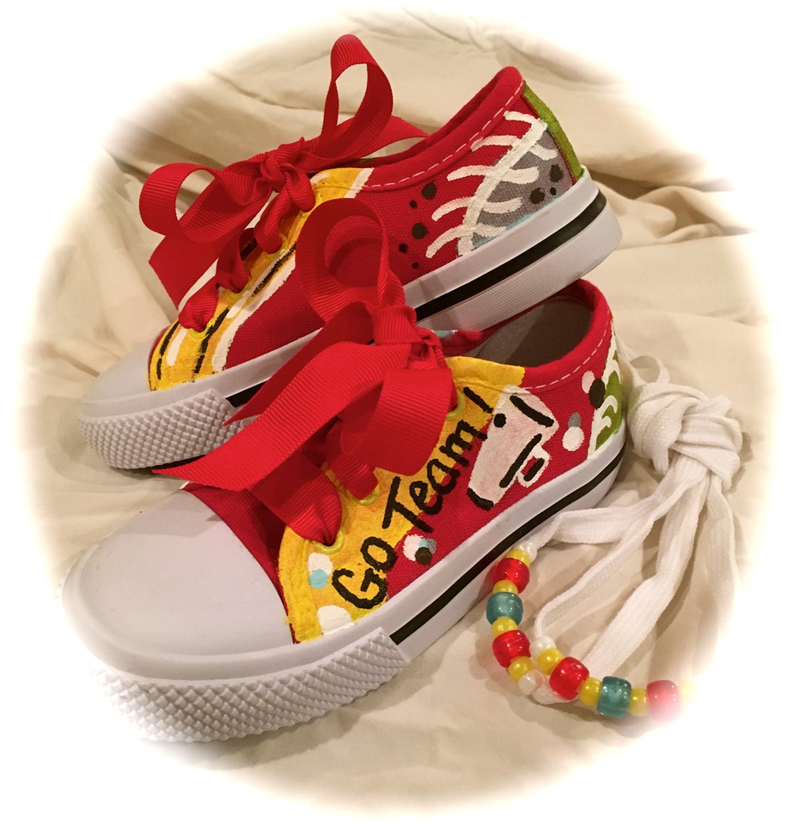 Handmade / hand painted / painted shoes / girls shoes / size 9 Etsy