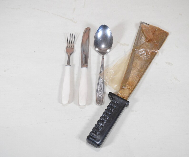 Hiking set Camping set Picnic set Vintage cutlery Stainless steel set Set for picnic Set in case Set cutlery Kitchen set