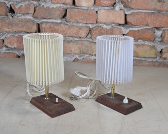 Desk lamp - Pair desk lamps - Bedroom lamp - Wooden lamp - Bedside lamp - Table lamp - Reading lamp - Office lamp - Bedroom lamp shade