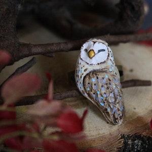 Owl Ring, Witch Owl Jewelry, Celtic Owl Statement Ring, Barn Owl Totem Jewelry, Druid Owl Ring, Fairy Jewelry