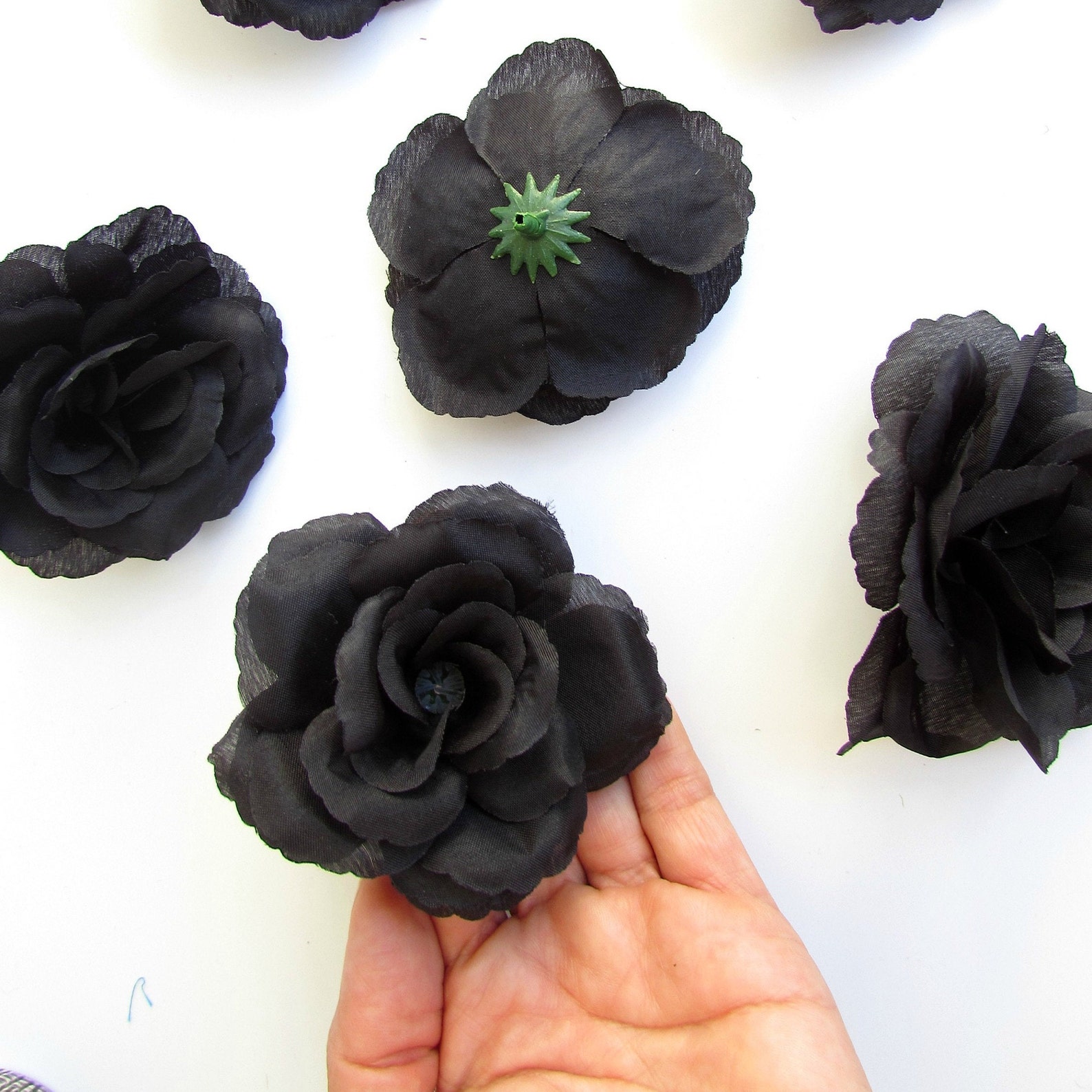 10 Fabric roses 7 cm for flower crowns and other crafts Etsy