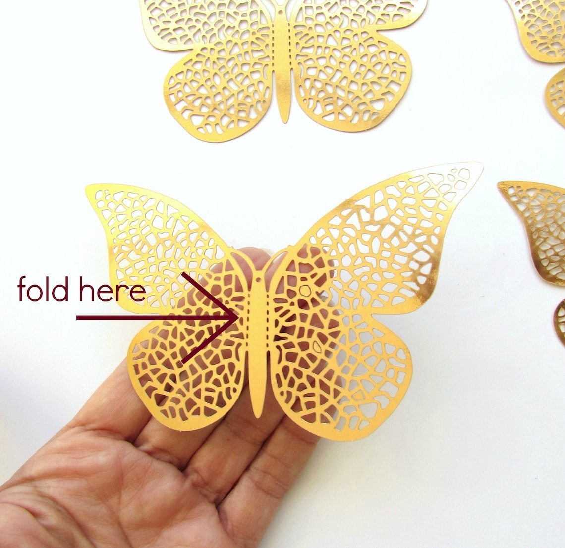 Mariposas Doradas para Decoracion de Bodas Hogar y Etsy España