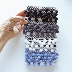 4 yds Pom-Pom trim set 1 yard x 4 colors