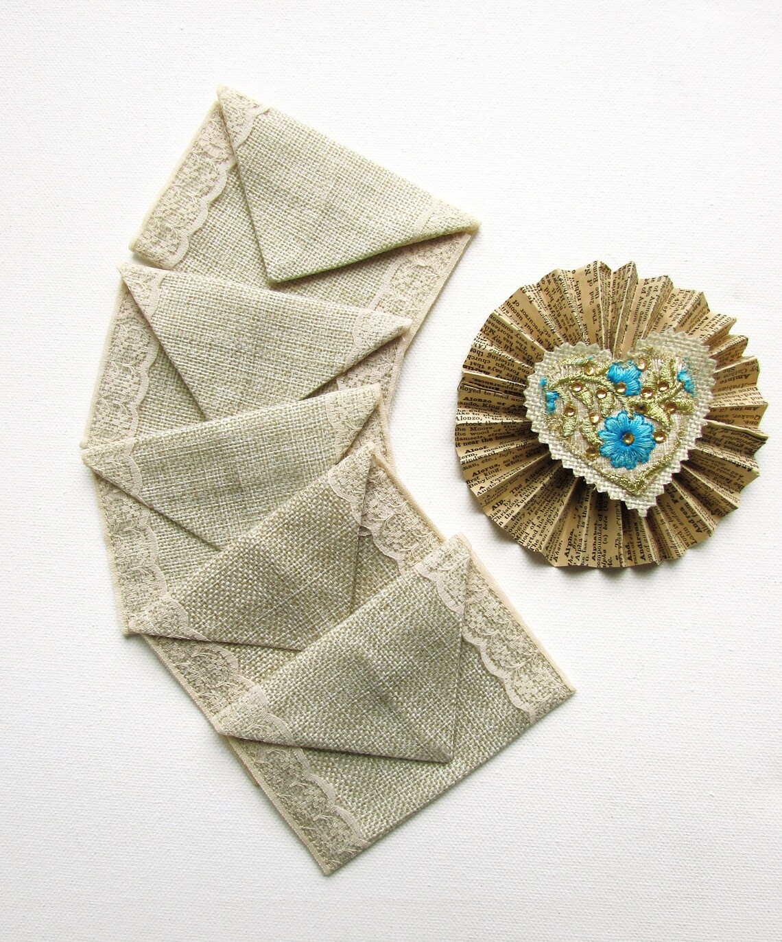 Handmade Fabric Envelope (Assorted Set of 5) 09 main image 1