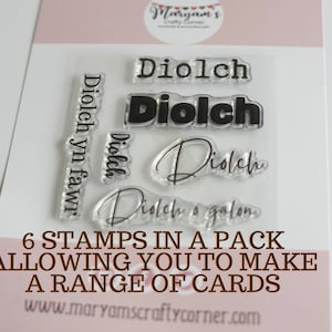 Gallois, Cymraeg, Diolch Yn Fawr, Diolch o galon, timbres pour la fabrication de cartes galloises et la conception de vos propres étiquettes cadeaux, papier de soie