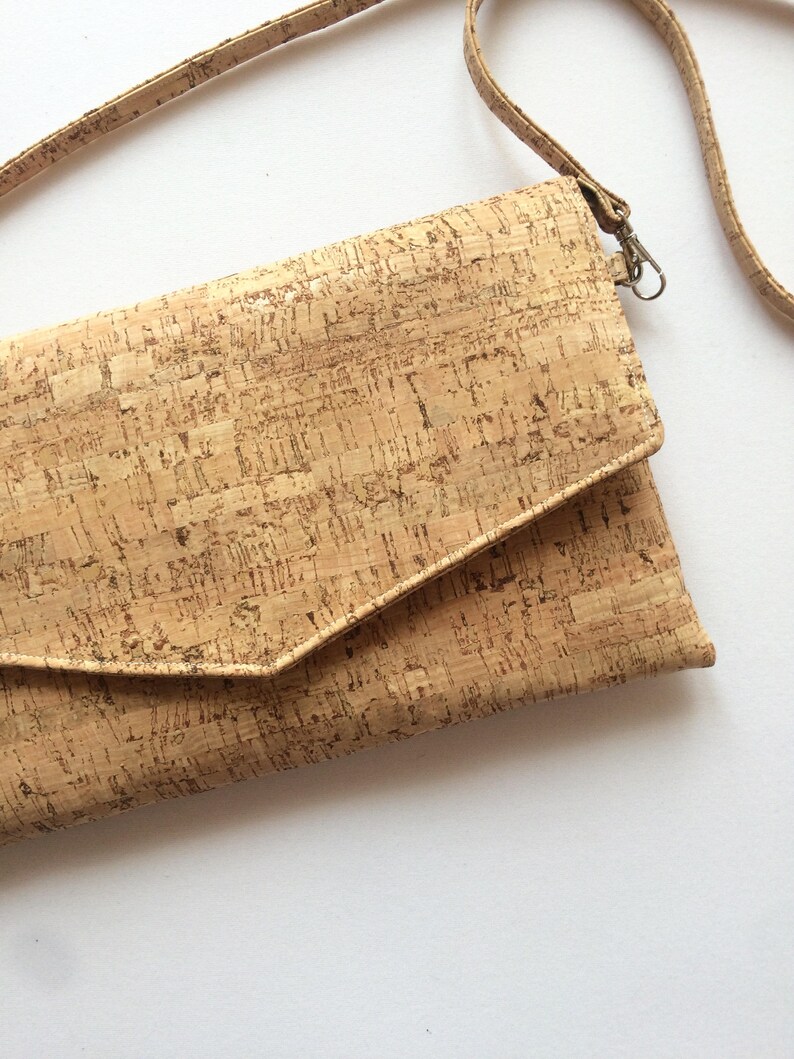 Cork clutch bag envelope Etsy