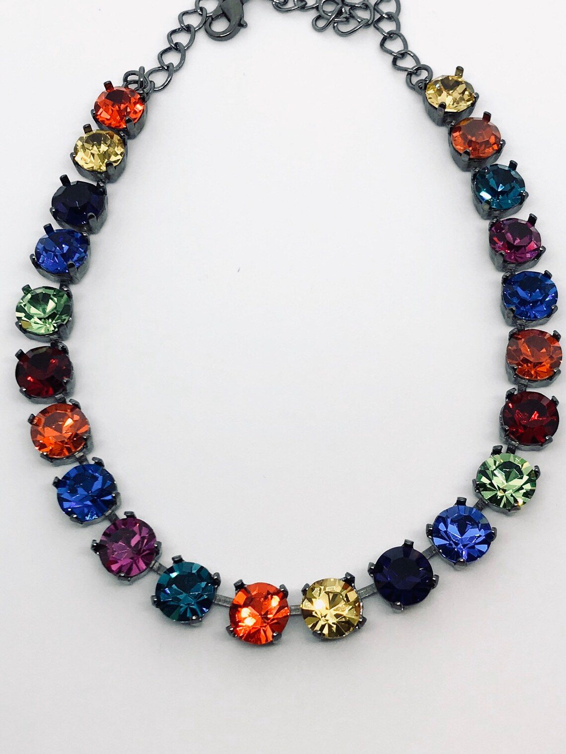 Oakland Rainbow Crystal Necklace main image 0