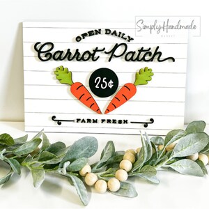 Carrot Patch Easter Sign - Farmhouse Easter Sign - Easter - Carrot - Home Decor