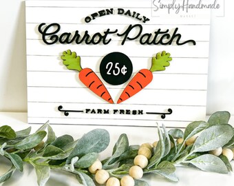 Carrot Patch Easter Sign - Farmhouse Easter Sign - Easter - Carrot - Home Decor