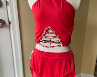 Red Two-Piece, Adult Medium
