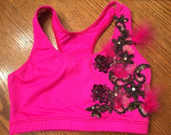 Pink and Black Two-Piece, Adult Small