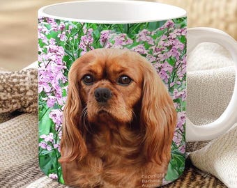 Cavalier King Charles Spaniel Mug: Ruby Cav Gift, Ceramic 11oz and 15oz