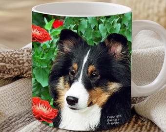 Sheltie Tricolor Mug: Ceramic 11 oz & 15oz