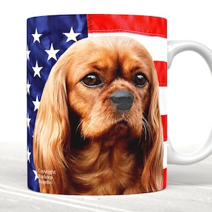 Cavalier King Charles Spaniel Mug, Ruby Cavalier Spaniel Gift