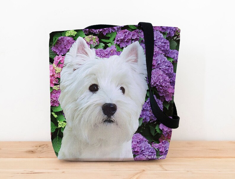 Westie Tote Bag, Westie Gift, Westie Art image 3