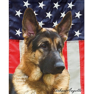 German Shepherd Flag, German Shepherd Gift