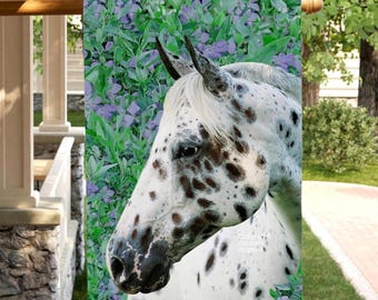 Appaloosa Horse Flag: Garden Art 28"x40" & 12"x18", Horse Lover Gift