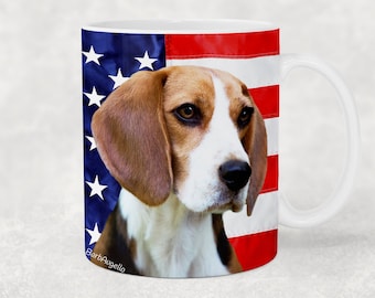 Beagle Mug, Beagle Gift, Beagle Art